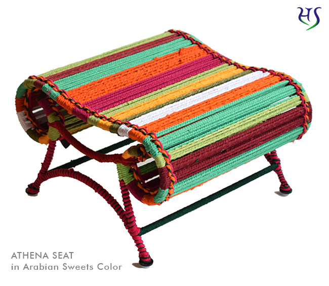 Athena Seat Katran Collection in Arabian Sweets Color by Sahil & Sarthak